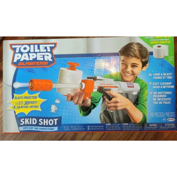 Toilet Paper Blaster Skid Shot w/ X-Tra Shooter! - Picture 1 of 10